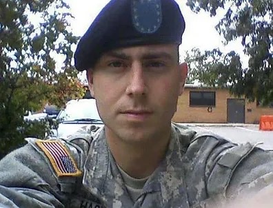 Kyle Haskell in his U.S. Army uniform and beret